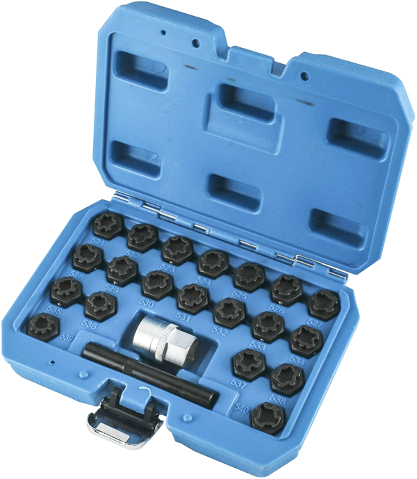 KIT RIMOZIONE PERNI BUSSOLE SICUREZZA RUOTA CERCHI LEGA ANTIFURTO AUDI 638