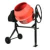 BETONIERA 140L 550W 223V IMPASTATRICE ELETTRICA MISCELATORE CEMENTO 2 RUOTE 804