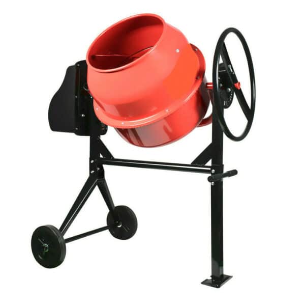 BETONIERA 140L 550W 223V IMPASTATRICE ELETTRICA MISCELATORE CEMENTO 2 RUOTE 804