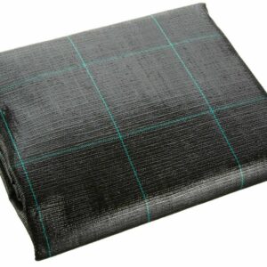 TELO PACCIAMATURA NERO QUADRETTATO VERDE POLIPROPILENE ANTISTRAP MT 100 X 1 mt