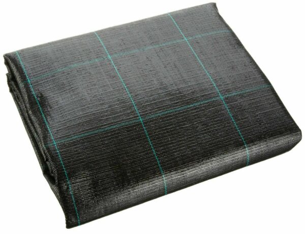 TELO PACCIAMATURA NERO QUADRETTATO VERDE POLIPROPILENE ANTISTRAP MT 100 X 1 mt