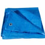 TELO OCCHIELLATO IMPERMEABILE 90GR ANTIGELO PROTETTIVO 4X6 MT COPERTURA BLU 645