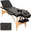 LETTINO MASSAGGIO MASSAGGI PER ESTETISTA FISIOTERAPIA 3 ZONE LEGNO E ACCIAIO 470