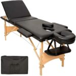 LETTINO MASSAGGIO MASSAGGI PER ESTETISTA FISIOTERAPIA 3 ZONE LEGNO E ACCIAIO 470