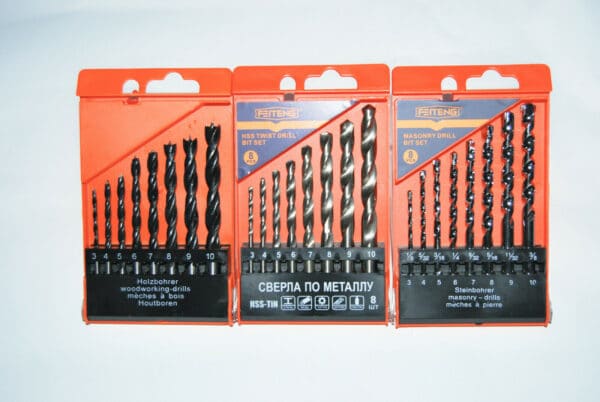 SET PUNTE PUNTA TRAPANO METALLO FERRO MURO LEGNO 3 10 MM METRICHE 24 PZ HSS