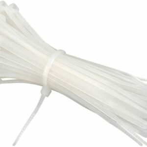 100 PZ FASCETTE A STRAPPO CABLAGGIO FISSAGGIO BIANCHE LUNGHE LUNGHISSIME 55 CM