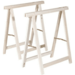 COPPIA CAVALLETTI PIEGHEVOLE PIEGHEVOLI CAVALLETTO IN LEGNO ABETE 75x75cm 455