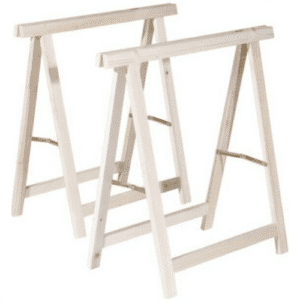 COPPIA CAVALLETTI PIEGHEVOLE PIEGHEVOLI CAVALLETTO IN LEGNO ABETE 75x75cm 455