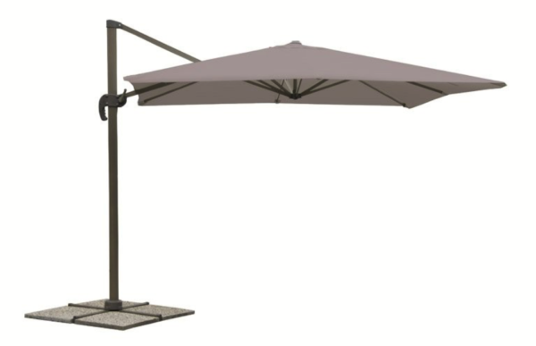 OMBRELLONE A BRACCIO PARASOLE GIARDINO 3x4 mt DECENTRATO GAZEBO TORTORA 297V