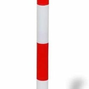 COLONNINA STRADALE PALETTO PALETTI SEGNALETICA BICOLORE CON BASE RIEMPIBILE H.90