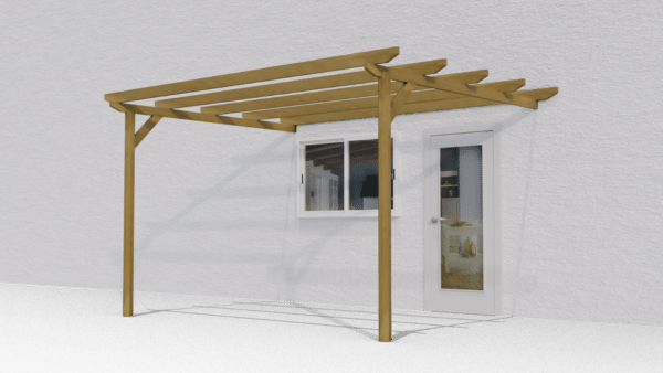 PERGOLA PERGOLATO ADDOSSATA 3x4 MT LEGNO TRATTATO IN AUTOCLAVE GIARDINO 460 GC