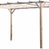 PERGOLA PERGOLATO GAZEBO 3x4 MT IN LEGNO DA GIARDINO CM 240 H ESTERNO PALO 9x9 477r