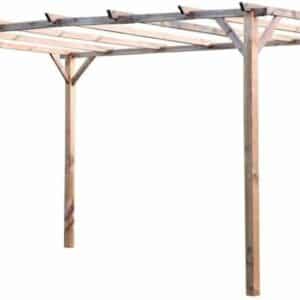 PERGOLA PERGOLATO GAZEBO 3x4 MT IN LEGNO DA GIARDINO CM 240 H ESTERNO PALO 9x9 477r