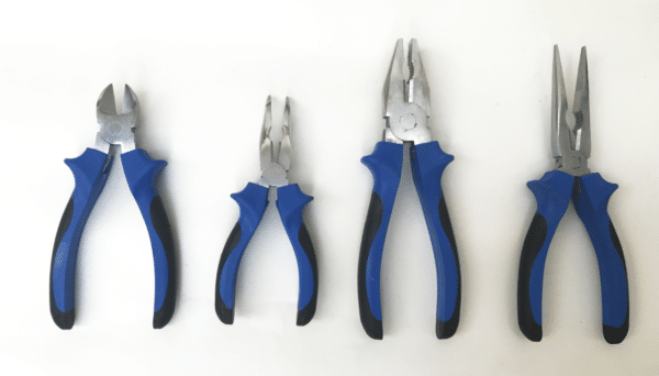 SET 4 PINZE PINZA TRONCHESE TRONCHESINA DRITTA CURVA 45 GRADI 150 200 MM 527 SK
