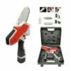 MINI MOTOSEGA DOPPIA 2 BATTERIA 48V 3Ah POTA TAGLIARAMI ELETTROSEGA LAMA 4" 004