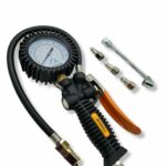 MANOMETRO ARIA COMPRESSA PRESSIONE GOMME 12 BAR PISTOLA GONFIAGGIO GOMME 784ho