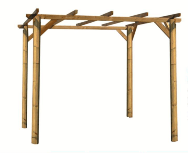 PERGOLA PERGOLATO GAZEBO COPERTURA IN LEGNO TETTOIA DA GIARDINO 3x3 MT 279