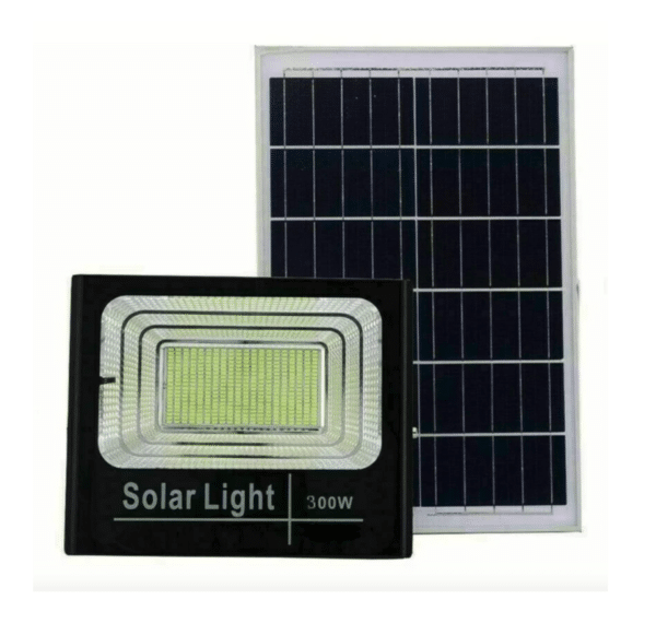 FARO FARETTO LED 300 W PANNELLO SOLARE LUCE FREDDA 6500 K ESTERNO GIARDINO 198
