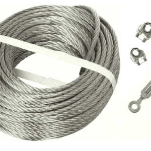 KIT FUNE COMMERCIALE + TENDITORE MORSETTO ACCIAIO OCCHIO GANCIO VERRICELLO 10MM