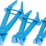 SET 3 MORSETTI PINZE STRINGITUBO TUBO TUBI ACQUA FRENI RAFFREDAMENTO 90° 867SA