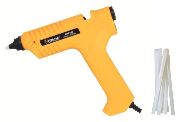 KIT PISTOLA COLLA A CALDO 80W INCOLLATRICE TERMOCOLLANTE + 5 STICK BASTONI 287