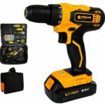 TRAPANO AVVITATORE DOPPIA BATTERIA LITIO 24 V + 150 ACCESSORI BORSA LAVORO 005ST
