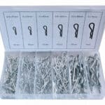 COPPIGLIE DI SICUREZZA FERMI PERNI ANELLI BLOCCAGGIO 150PZ CLIPS COPPIGLIA 271s