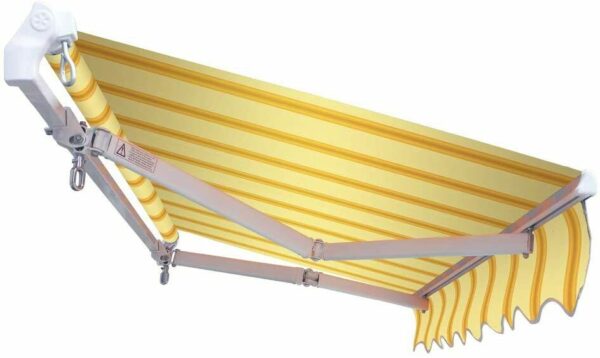 TENDA DA SOLE BALCONE ESTERNO AVVOLGIBILE 4x2,5mt RECLINABILE BEIGE/OCRA 171ve