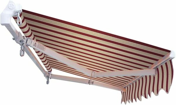 TENDA DA SOLE BALCONE ESTERNO AVVOLGIBILE 3x2 mt RECLINABILE BEIGE BORDEAUX 117v