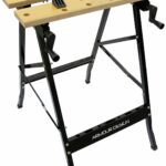 BANCO BANCHETTO LAVORO RICHIUDIBILE METALLO DOPPIA MORSA 56x62x78 cm AD
