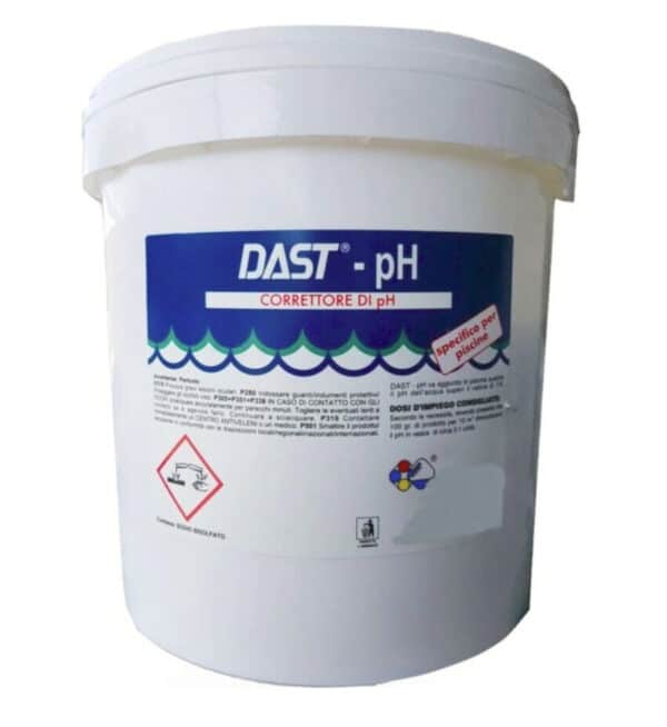 CORRETTORE RIDUTTORE DI PH GRANULARE POLVERE ACQUA PISCINA PISCINE 25 KG DP2