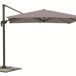 OMBRELLONE A BRACCIO PARASOLE GIARDINO 3x3 mt DECENTRATO GAZEBO TORTORA 280V