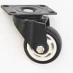 RUOTA RUOTE ROTELLA CARRELLO 50X25 MM CARRELLI GIREVOLE RICAMBIO NERA 2" 549