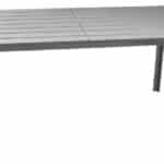 TAVOLO ESTERNO GIARDINO RESINA PLASTICA EFFETTO LEGNO GRIGIO 156x78x74h 345v