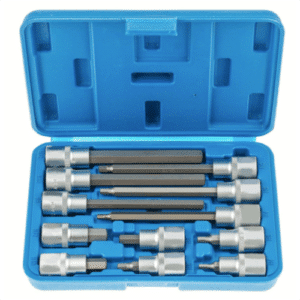 CHIAVI BUSSOLA ESAGONALI 12 PZ LUNGHE CORTE BUSSOLE 1/2" ACCIAIO H4 H12 375sa