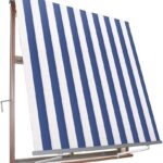 TENDA DA SOLE A CADUTA BALCONE BRACCETTI BRACCI 1 x 2,5 M BIANCO/BLU 591 VE