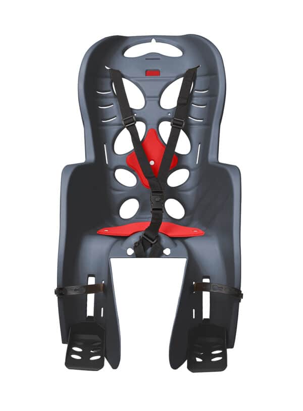 SEGGIOLINO BICI BICICLETTA BAMBINO ATTACCO PORTAPACCHI 22Kg POSTERIORE GRIGIO355