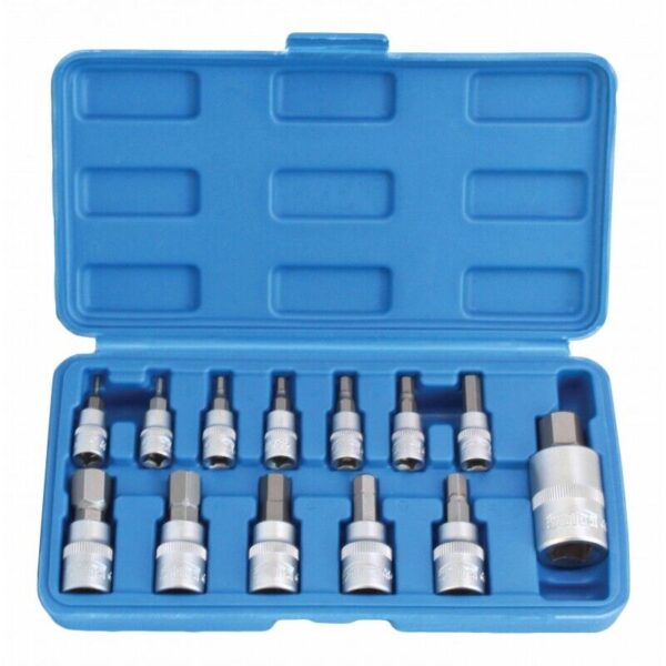 SET KIT 13 CHIAVI BUSSOLA IN POLLICI MASCHIO ESAGONALI INSERTI BUSSOLOTTI 328sa