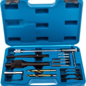 KIT RIMOZIONE RIPARAZIONE CANDELE CANDELETTE ROTTE 16 PZ AUTO FILETTI sgpr sa