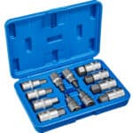 SET CHIAVI A BUSSOLA 12 PZ ESAGONALI ESAGONO 1/2" MASCHIO BUSSOLE METRICHE 368sa