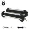 PORTASCI SKI BARRE PORTATUTTO TETTO AUTO PORTA 4 PAIA SCI O 2 SNOWBOARD 253 dc