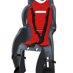 SEGGIOLINO BICI BICICLETTA BAMBINO ATTACCO PORTAPACCHI 22Kg POSTERIORE GRIGIO DARK 150san