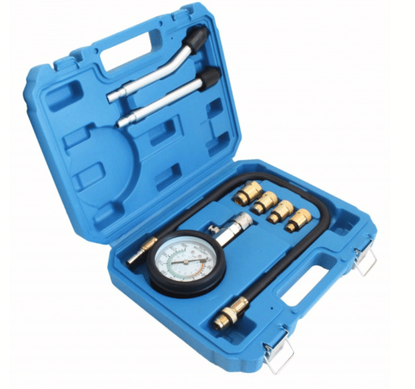 KIT TESTER COMPRESSIONE MOTORE MISURATORE PISTONE CILINDRI MANOMETRO AUTO 918sa