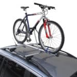 PORTABICI DA TETTO BARRE AUTO ACCIAIO PORTA 1 BICI BICICLETTA UNIVERSALE 075 TB