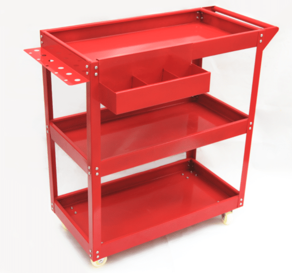 CARRELLO 3 RIPIANI PORTA ATTREZZI UTENSILI CASSETTO PORTAUTENSILI OFFICINA 824EI