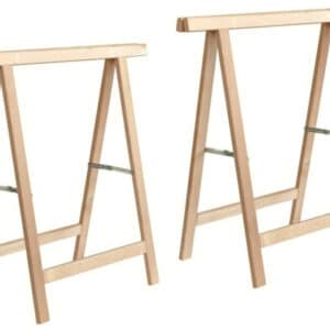 COPPIA CAVALLETTI PIEGHEVOLE PIEGHEVOLI CAVALLETTO IN LEGNO 75x75cm 579