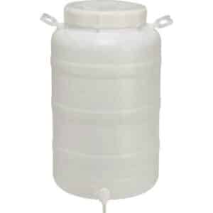 BIDONE CONTENITORE FUSTO BOCCA LARGA CONTATTO ALIMENTARE ALIMENTI 50 LITRI 333EC