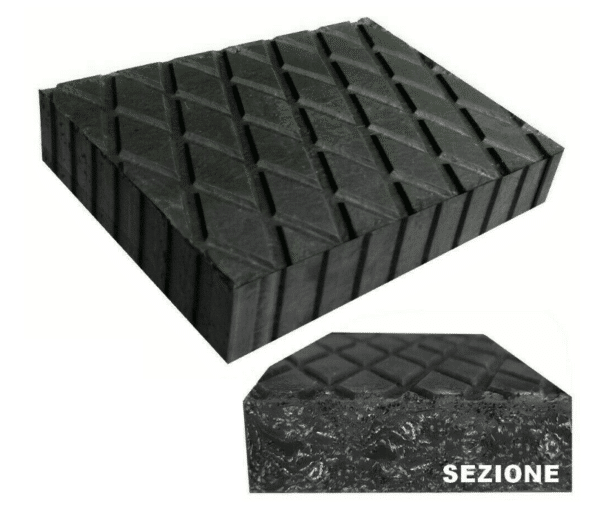 TAMPONI TAMPONE GOMMA PONTE SOLLEVATORE OFFICINA OMCN RAVAGLIOLI WERTHER 80 MM XI