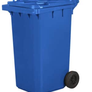 PATTUMIERA BIDONE RACCOLTA DIFFERENZIATA 240 LT NORME EN840 HACCP COPERCHIO BLU