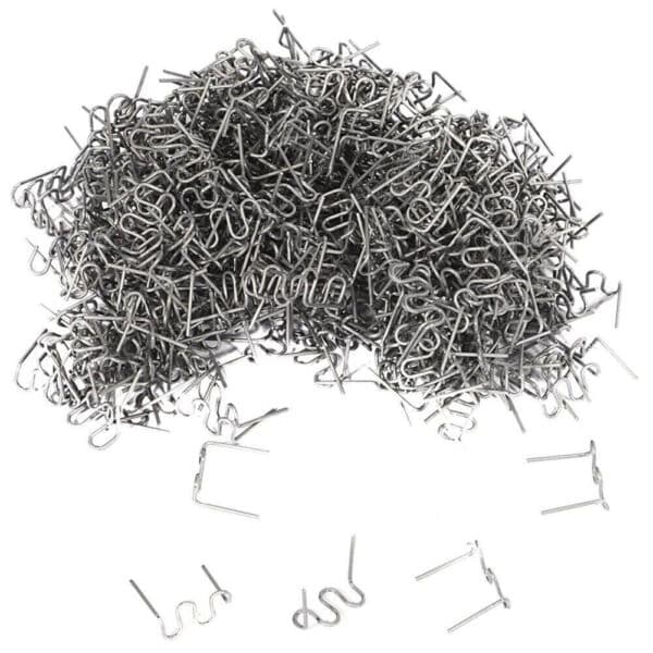 CHIODI GRAFFETTE PUNTI METALLICI 500 PZ SALDATORE PLASTICA SALDARE 0.6mm TIPO S